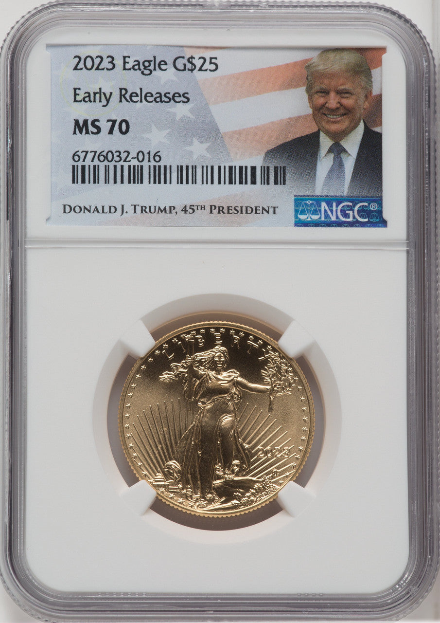 2023 $25 Half-Ounce Gold Eagle First Strike NGC MS70