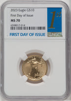2023 $10 Quarter-Ounce Gold Eagle First Day of Issue NGC MS70