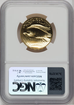 2009 $20 One-Ounce Gold Ultra High Relief PL Kenneth Bressett NGC MS70