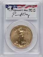 2015-W $50 One-Ounce Gold Eagle First Day of Issue - Denver Moy Signature PCGS SP70