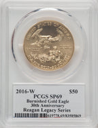 2016-W $50 One-Ounce Gold Eagle 30th Anniversary Michael Reagan PCGS MS69