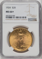 1924 $20 Saint Saint-Gaudens Double Eagle NGC MS66+ (761939089)