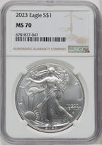 2023 $1 Silver Eagle NGC MS70
