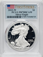 2023-W $1 Silver Eagle First Strike PCGS PR70