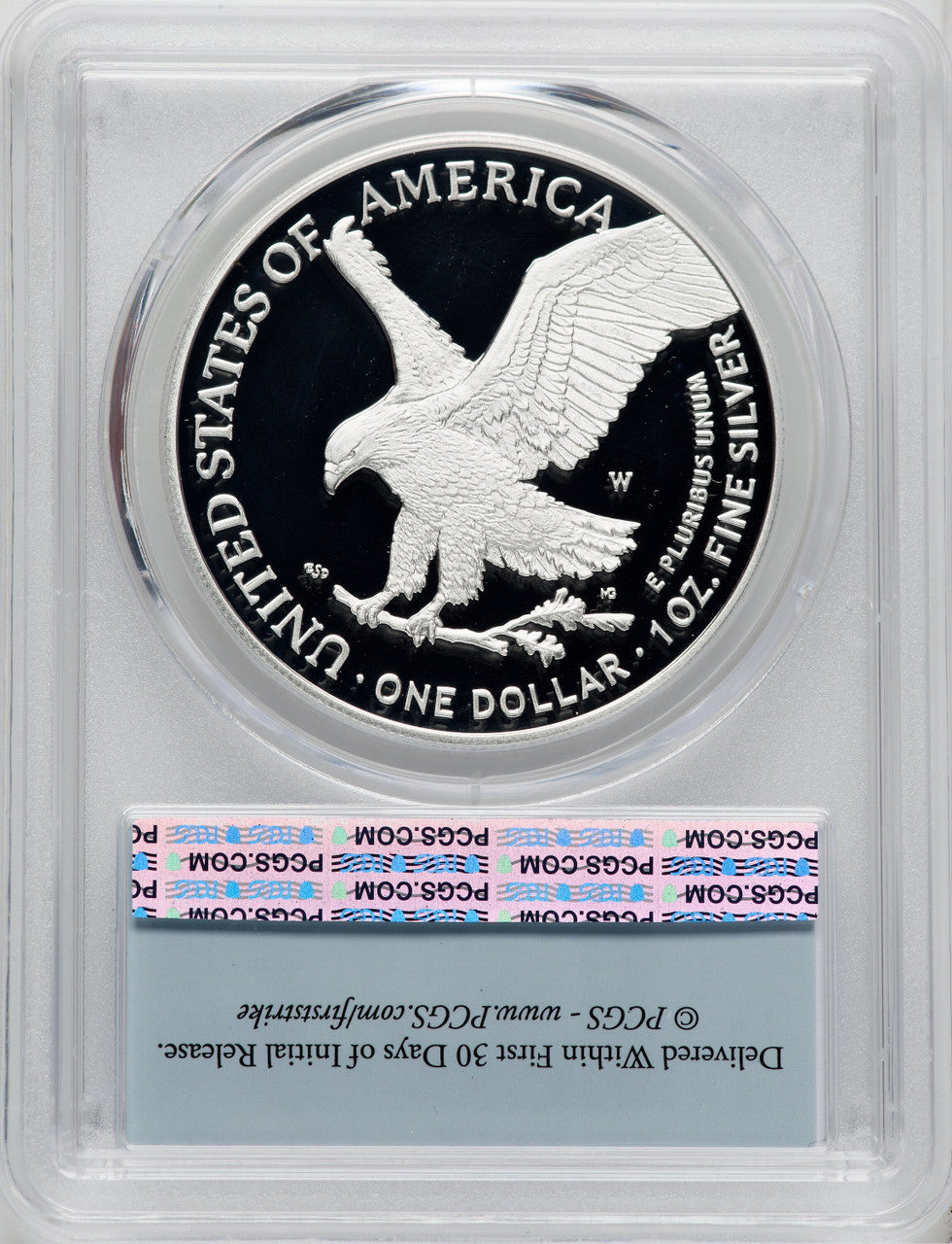 2023-W $1 Silver Eagle First Strike PCGS PR70