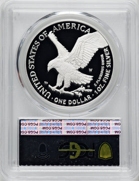 2023-W $1 Silver Eagle Advanced Release AR Silver Foil PCGS PR70
