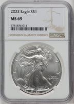 2023 $1 Silver Eagle NGC MS69