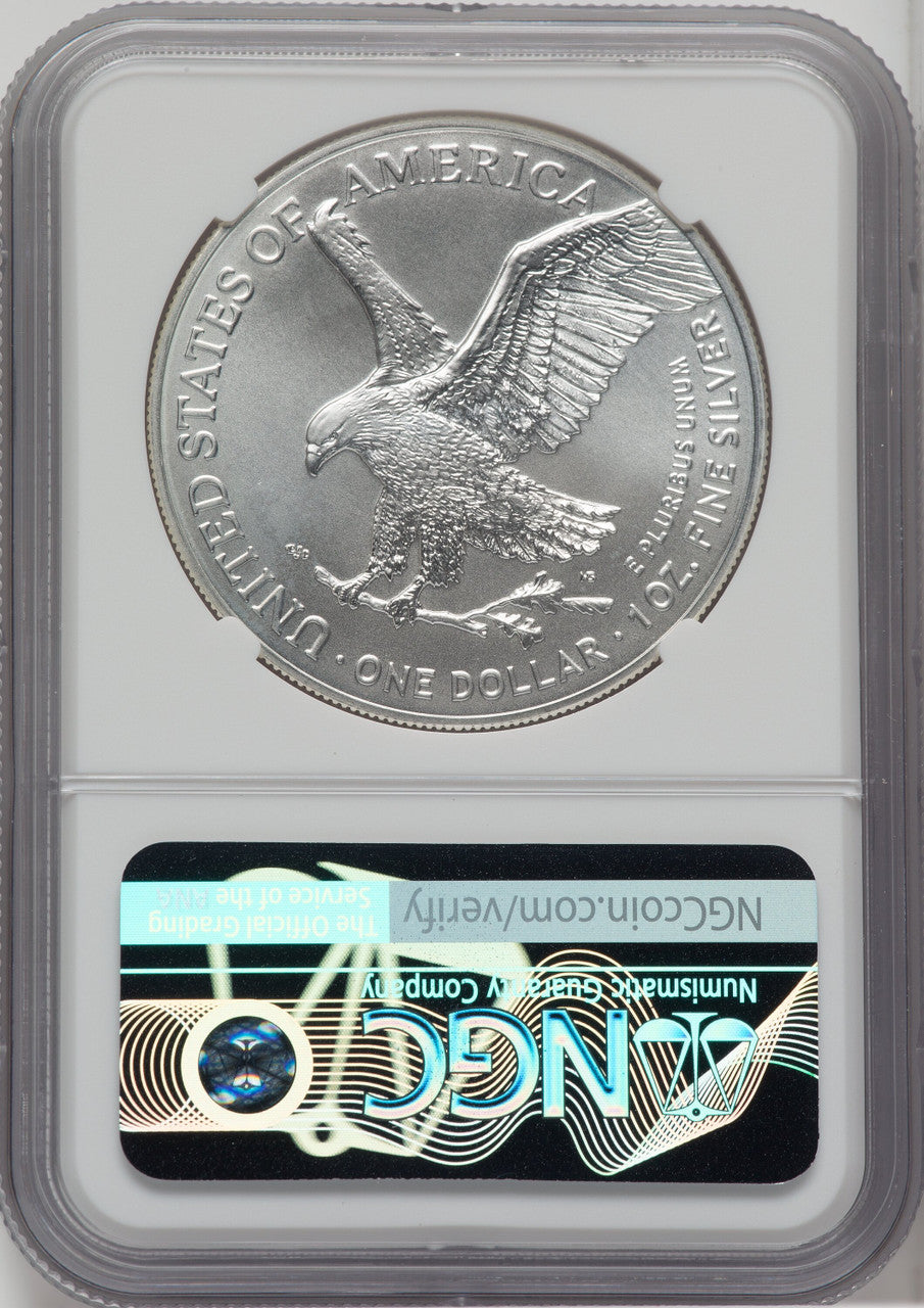 2023-(W) $1 Silver Eagle Struck at West Point First Day of Issue NGCX MS10