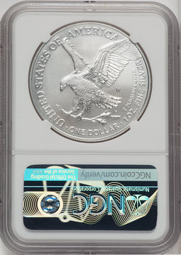 2023-W S$1 Silver Eagle Burnished First Strike NGC MS70