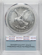 2023-W S$1 Silver Eagle Burnished First Strike PCGS SP70