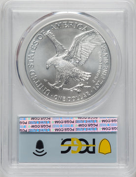 2023-(W) $1 Silver Eagle Struck at West Point First Day of Issue PCGS MS70