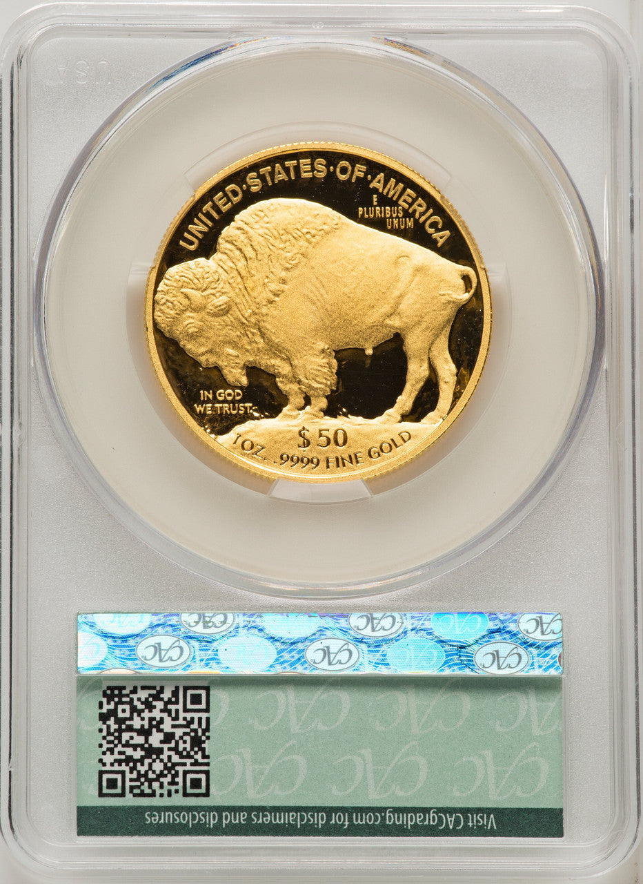 2013-W One-Ounce Gold Buffalo First Strike CACG PR70