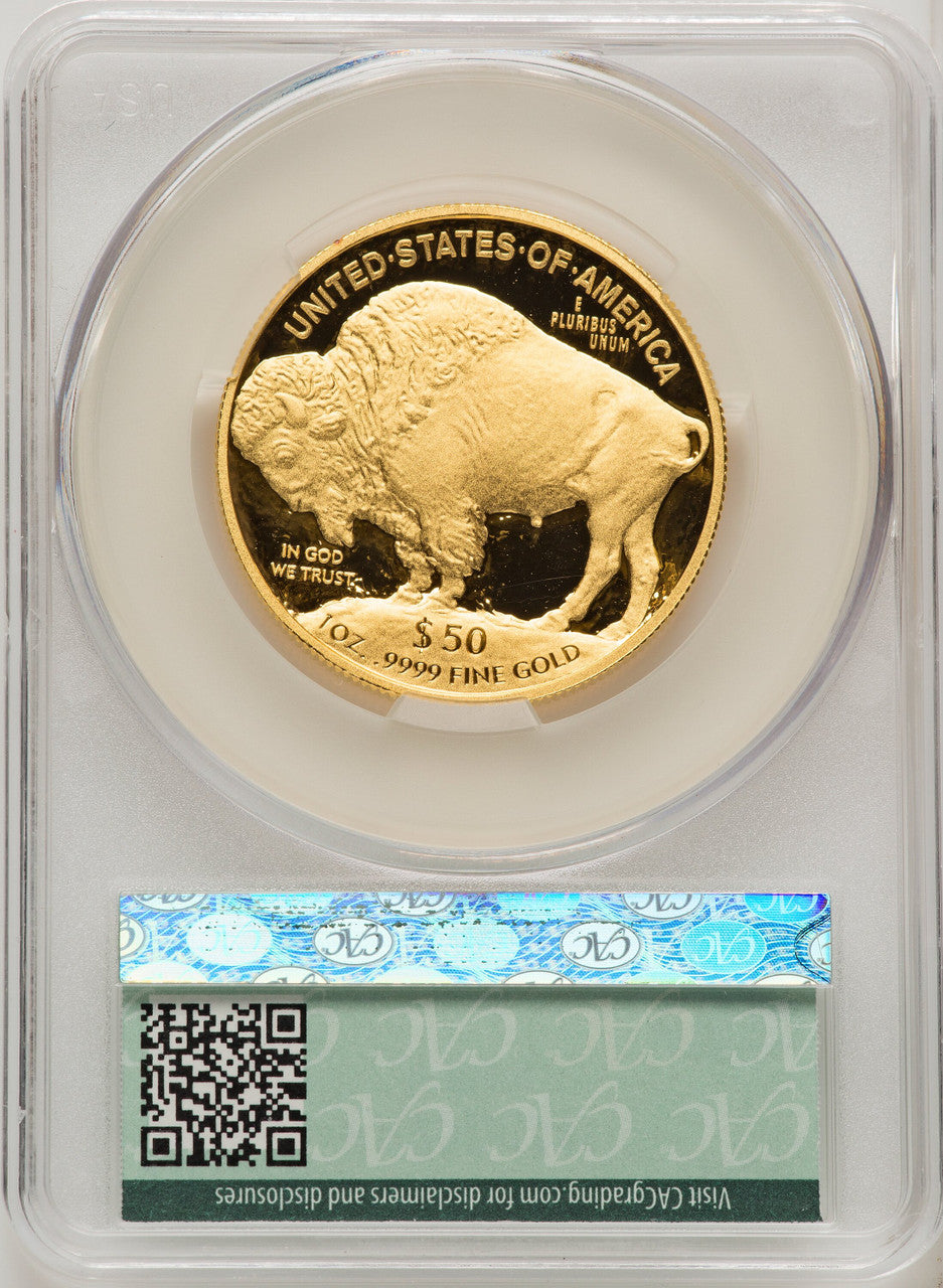 2013-W $50 One-Ounce Gold Buffalo CACG PR70
