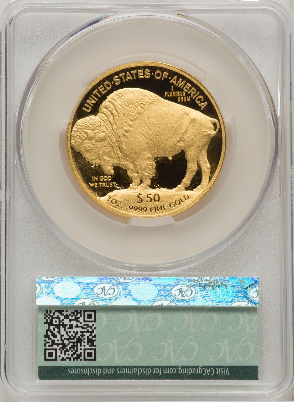 2011-W $50 One-Ounce Gold Buffalo CACG PR70