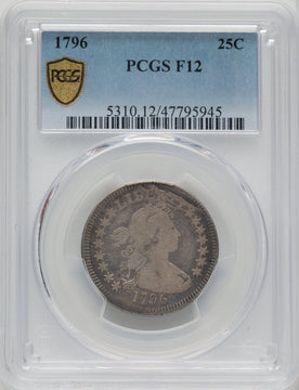 1796 25C Early Quarter PCGS F12