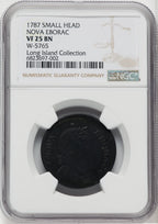 1787 Nova Eborac Copper Small Head BN Colonials NGC VF25