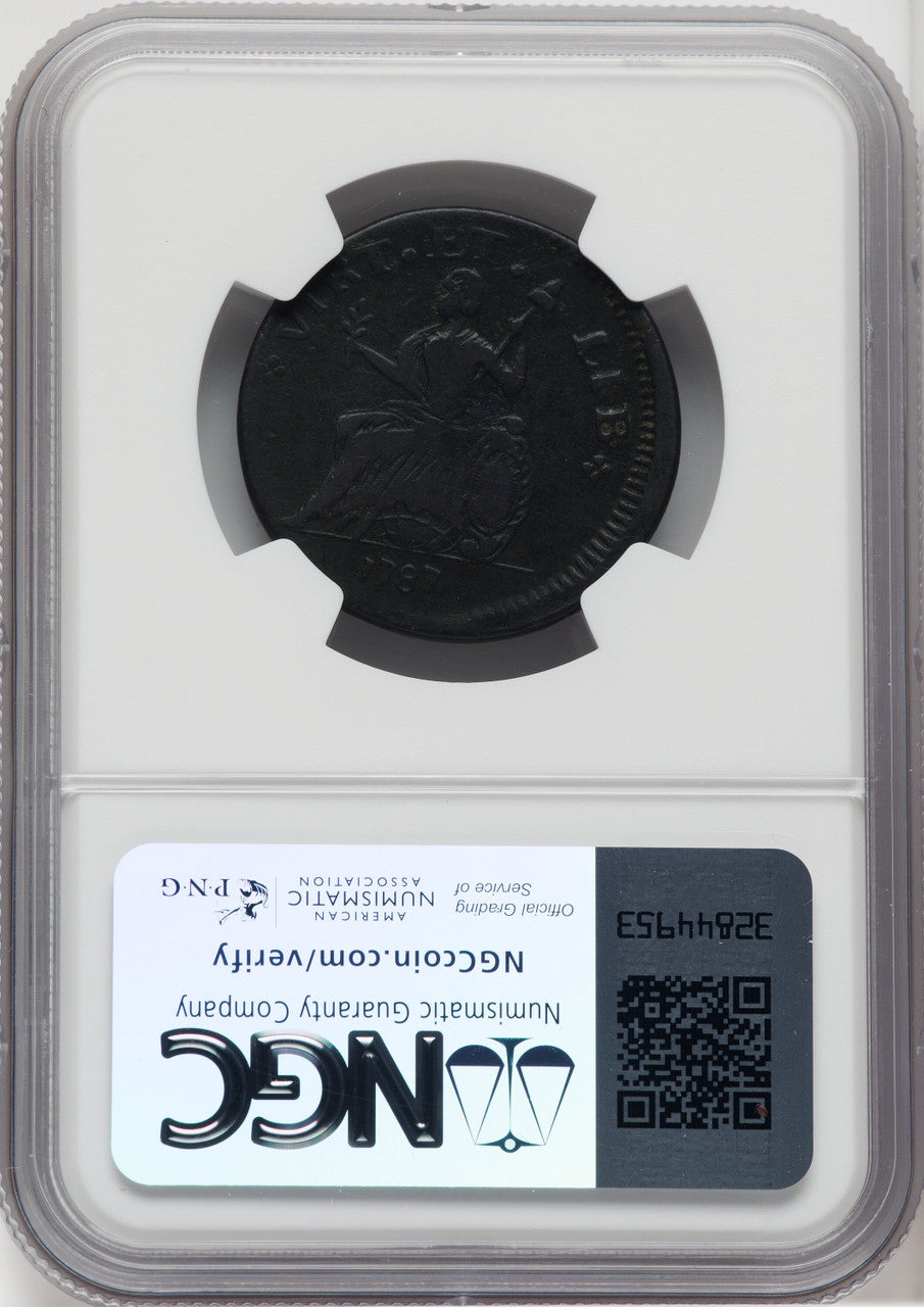 1787 Nova Eborac Copper Small Head BN Colonials NGC VF25