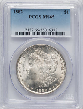 1882 $1 Morgan Dollar PCGS MS65