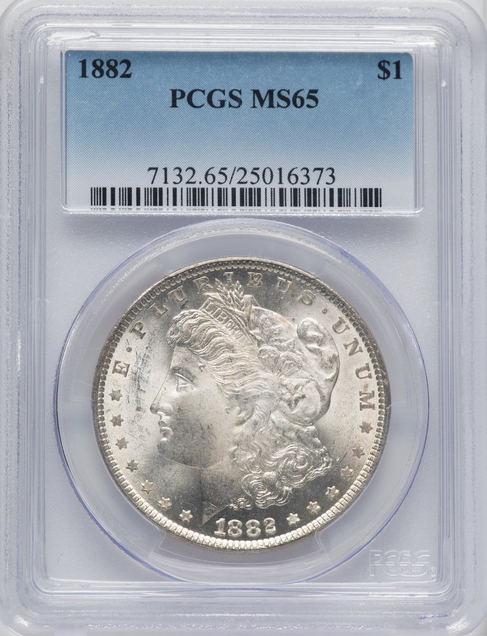 1882 $1 Morgan Dollar PCGS MS65