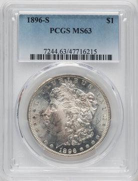 1896-S $1 Morgan Dollar PCGS MS63