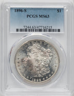 1896-S $1 Morgan Dollar PCGS MS63