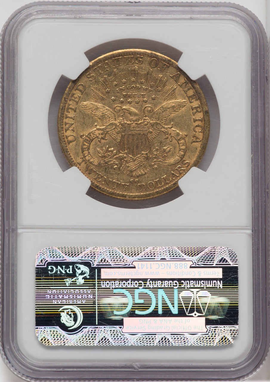 1890-CC $20 Liberty Double Eagle NGC XF45