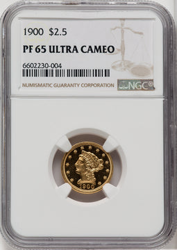 1900 $2.50 Proof Liberty Quarter Eagle NGC PR65
