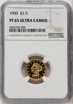 1900 $2.50 Proof Liberty Quarter Eagle NGC PR65
