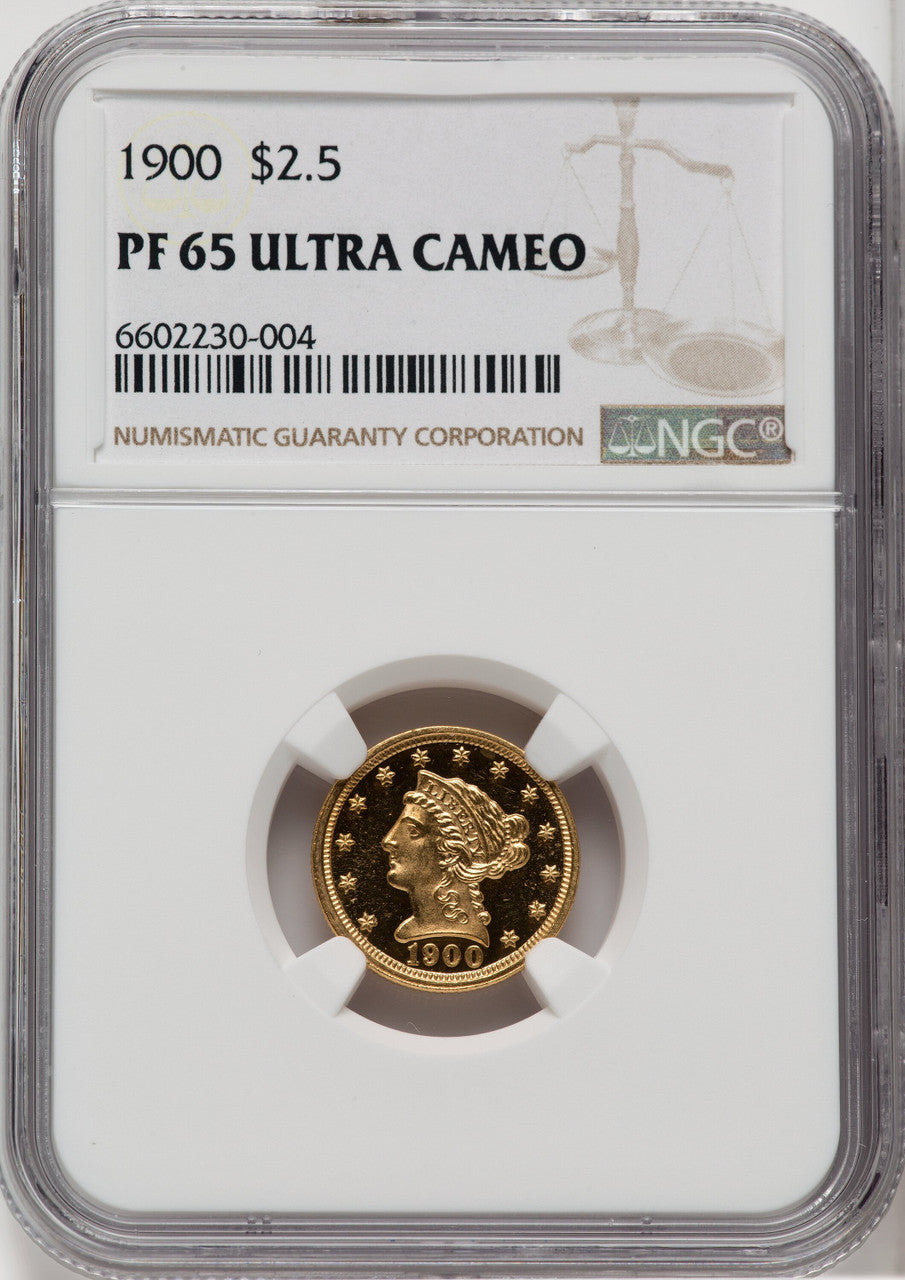 1900 $2.50 Proof Liberty Quarter Eagle NGC PR65
