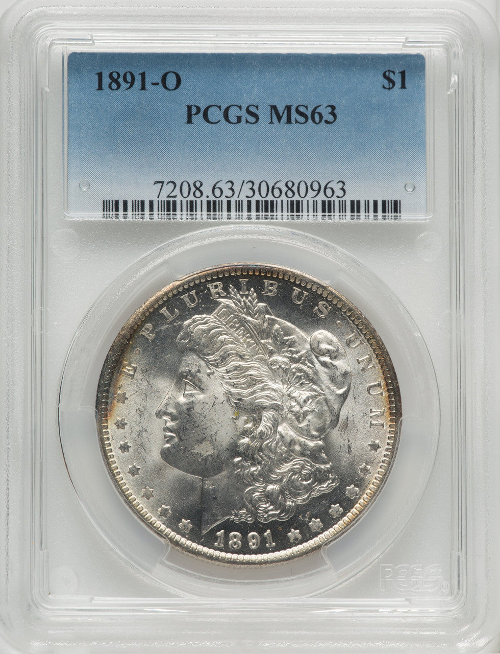 1891-O $1 Morgan Dollar PCGS MS63