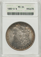 1880-O $1 Morgan Dollar ANACS MS64