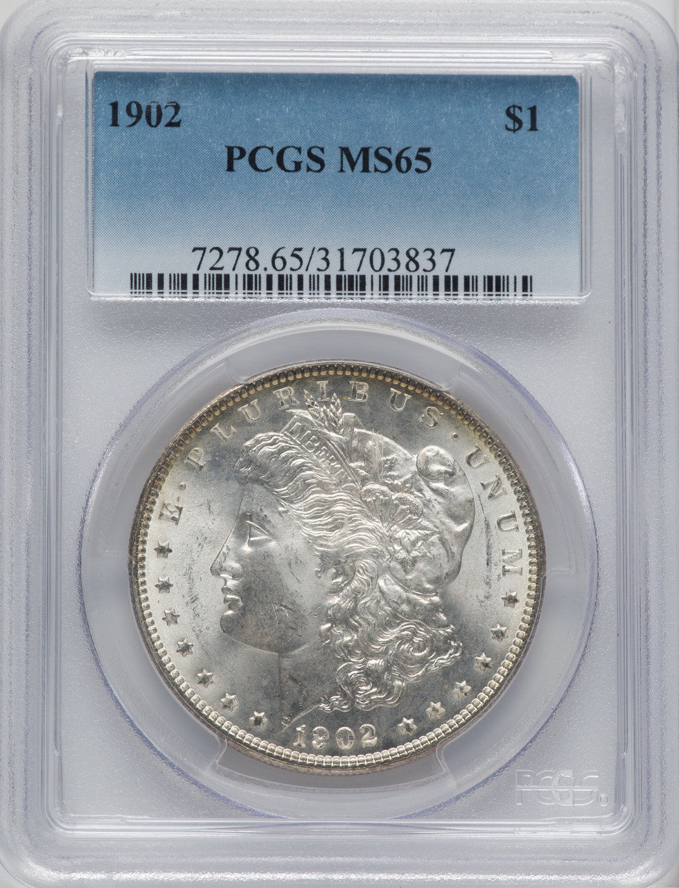 1902 $1 Morgan Dollar PCGS MS65