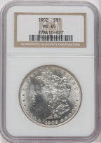 1902 $1 Morgan Dollar NGC MS65