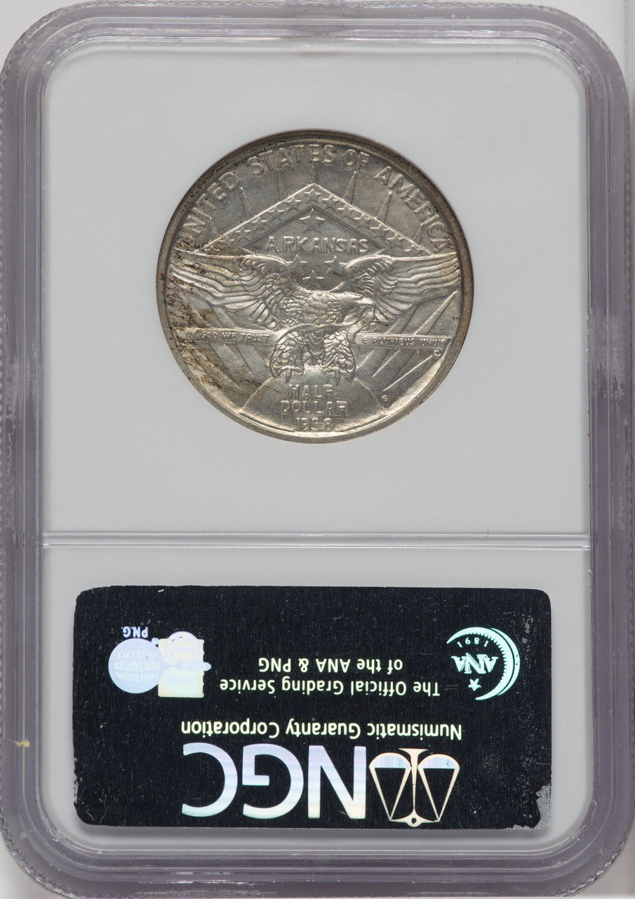 1938-S 50C Arkansas Commemorative Silver NGC MS66