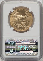 2011-W $50 Gold Eagle 25th Anniversary NGC MS70