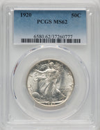 1920 50C Walking Liberty Half Dollar PCGS MS62