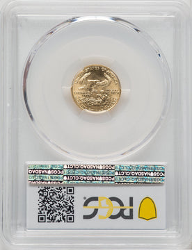 1987 $5 Tenth-Ounce Gold Eagle PCGS MS70 (765229013)