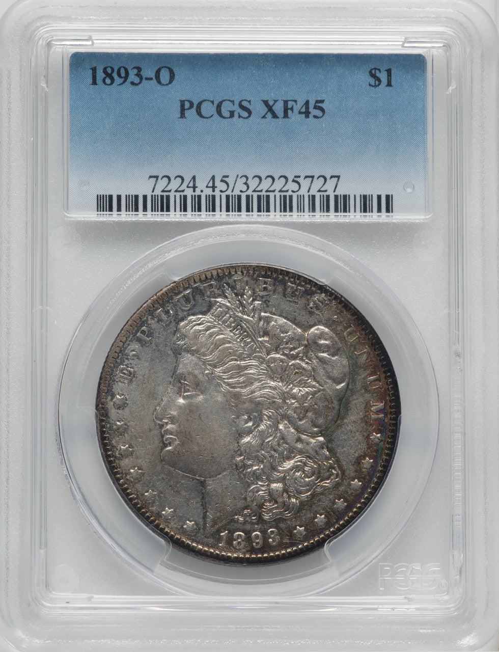 1893-O $1 Morgan Dollar PCGS XF45