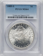 1889-S $1 Morgan Dollar PCGS MS64