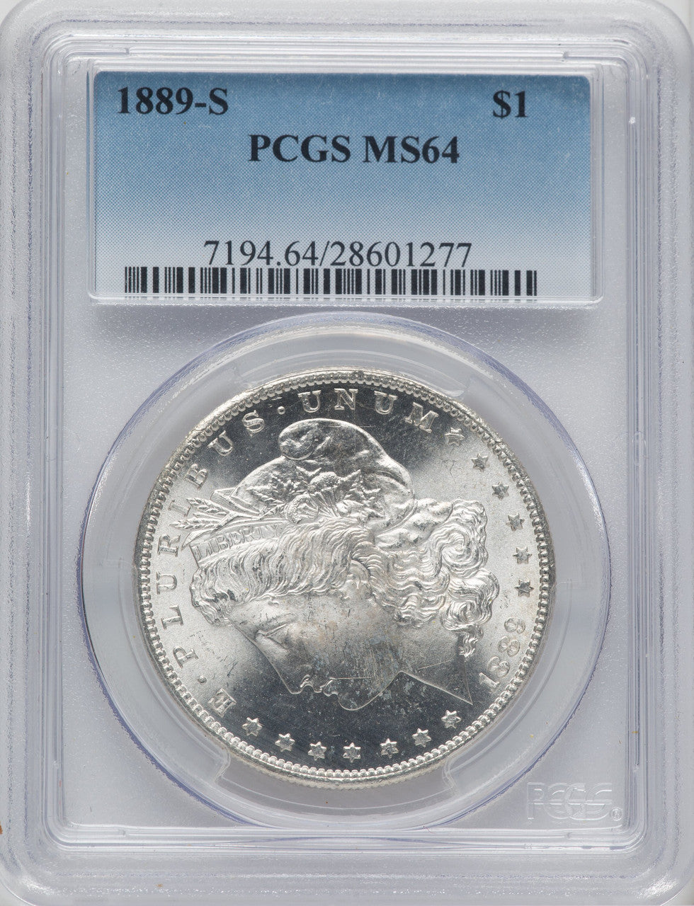 1889-S $1 Morgan Dollar PCGS MS64