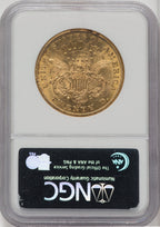 1876-CC $20 Liberty Double Eagle NGC MS60