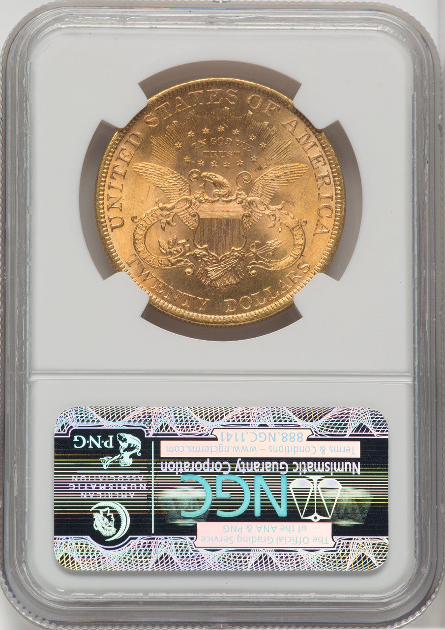 1899 $20 CAC Liberty Double Eagle NGC MS64+