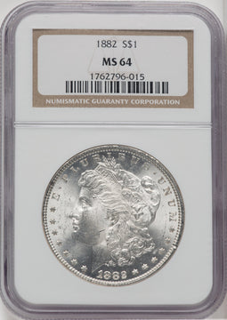 1882 $1 Morgan Dollar NGC MS64