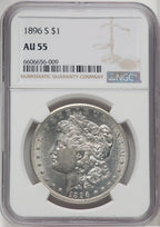 1896-S $1 Morgan Dollar NGC AU55