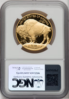 2007-W G$50 One-Ounce Gold Buffalo .9999 Fine Gold Mike Castle Signature NGC PF70