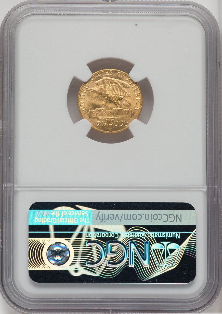 1915-S $2.50 Panama-Pacific Quarter Eagle Commem Gold NGC MS67