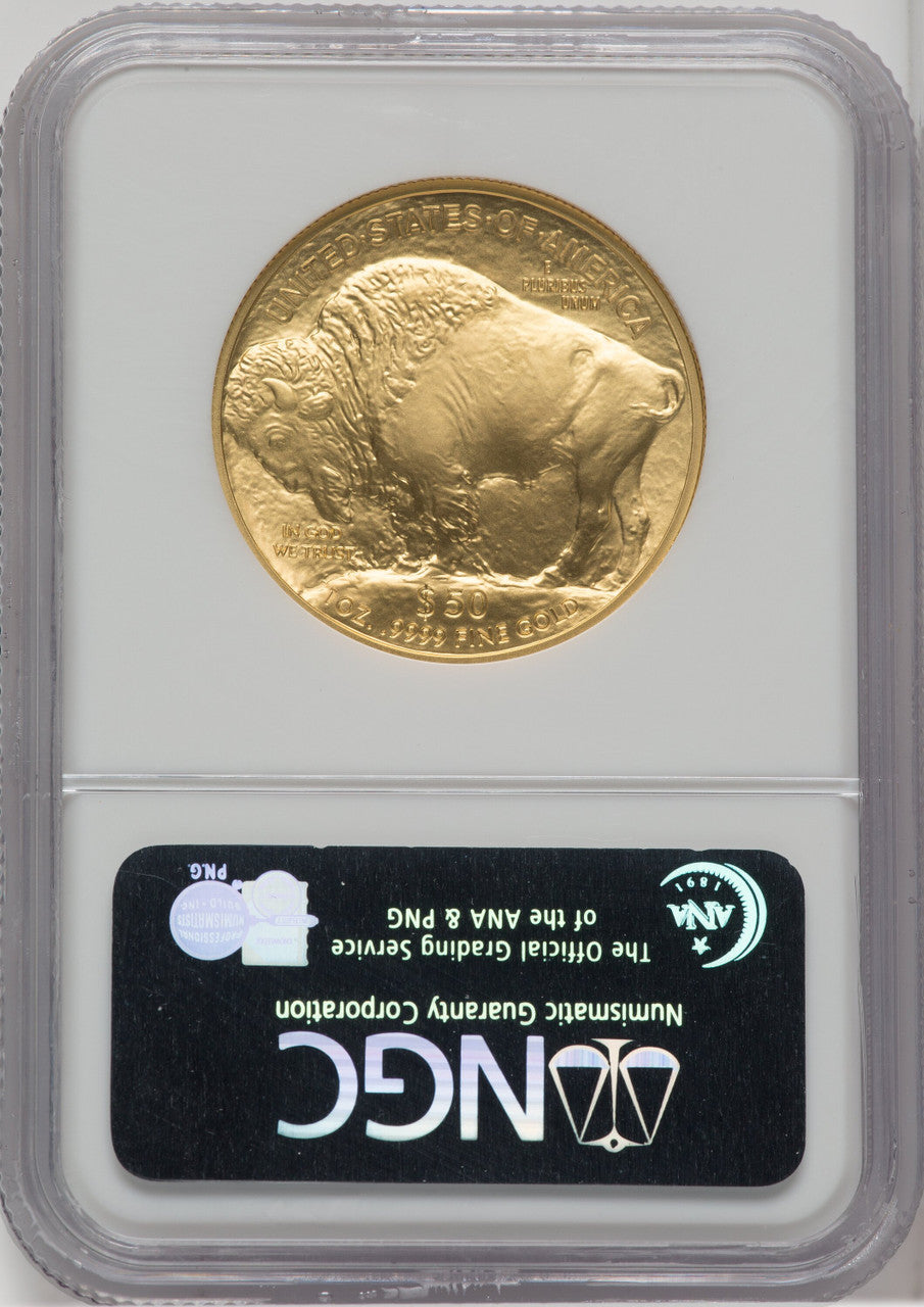 2008-W $50 One-Ounce Gold Buffalo First Strike NGC MS70