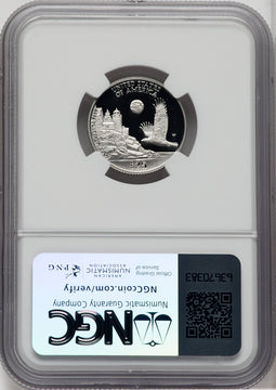1998-W $25 Quarter-Ounce Platinum Eagle Statue of Liberty Mike Castle Signature NGC PF70