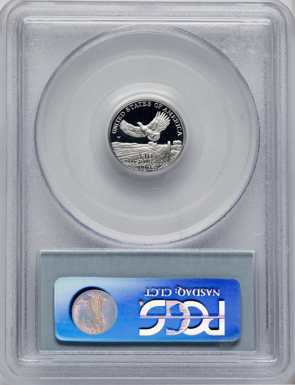 2000-W 1/10 Ounce Platinum American Eagle PCGS PR70