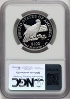 2003-W $100 One-Ounce Platinum Eagle Statue of Liberty Mike Castle Signature NGC PF70
